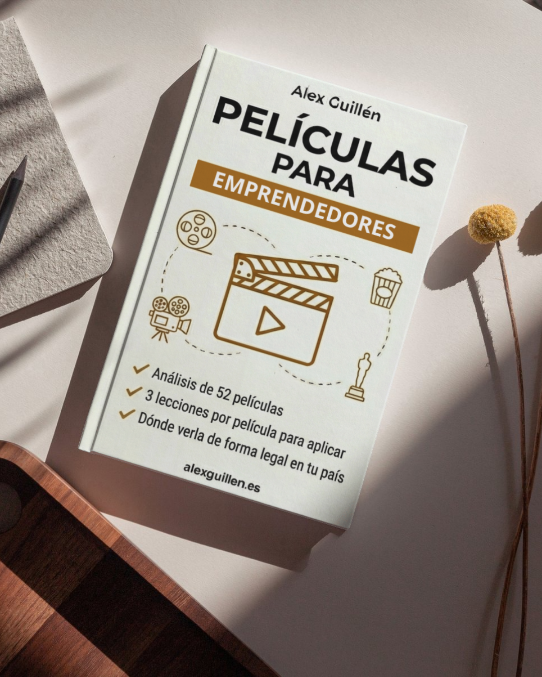 Mockup web películas para emprendedores